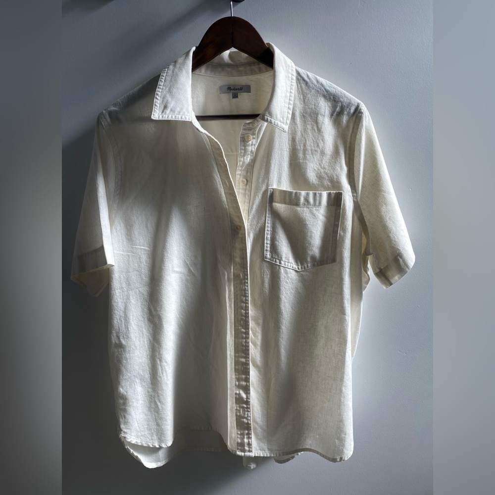 100% cotton off white shirt